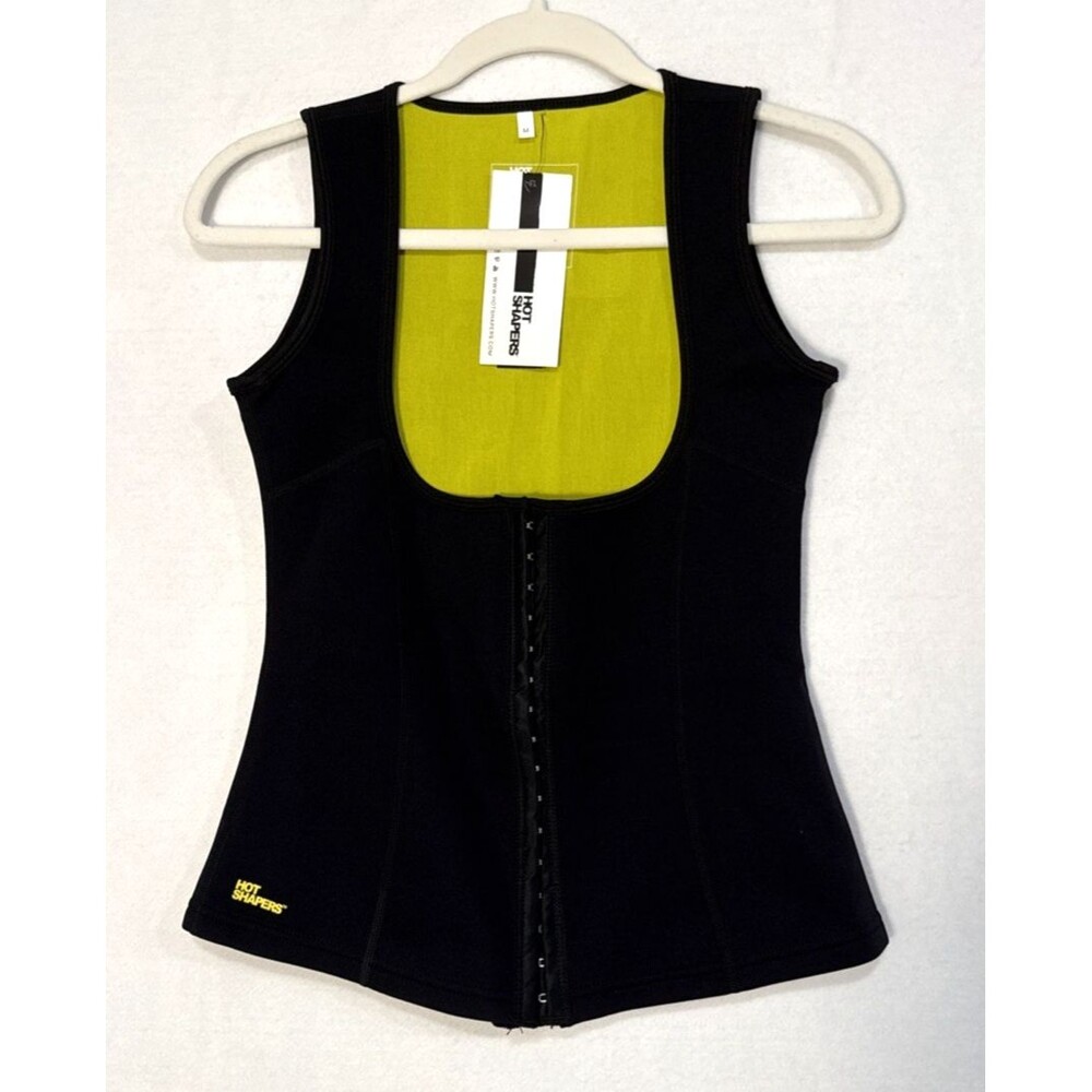 Hot Shapers Neotex NWT Black Cami Waist Cincher Size M Slimming Sweat-Enhancing